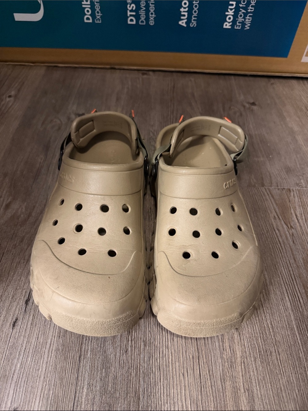 Tan Crocs